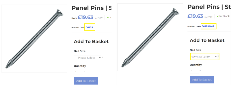 SKU variants for grouped products in Google Free Listings